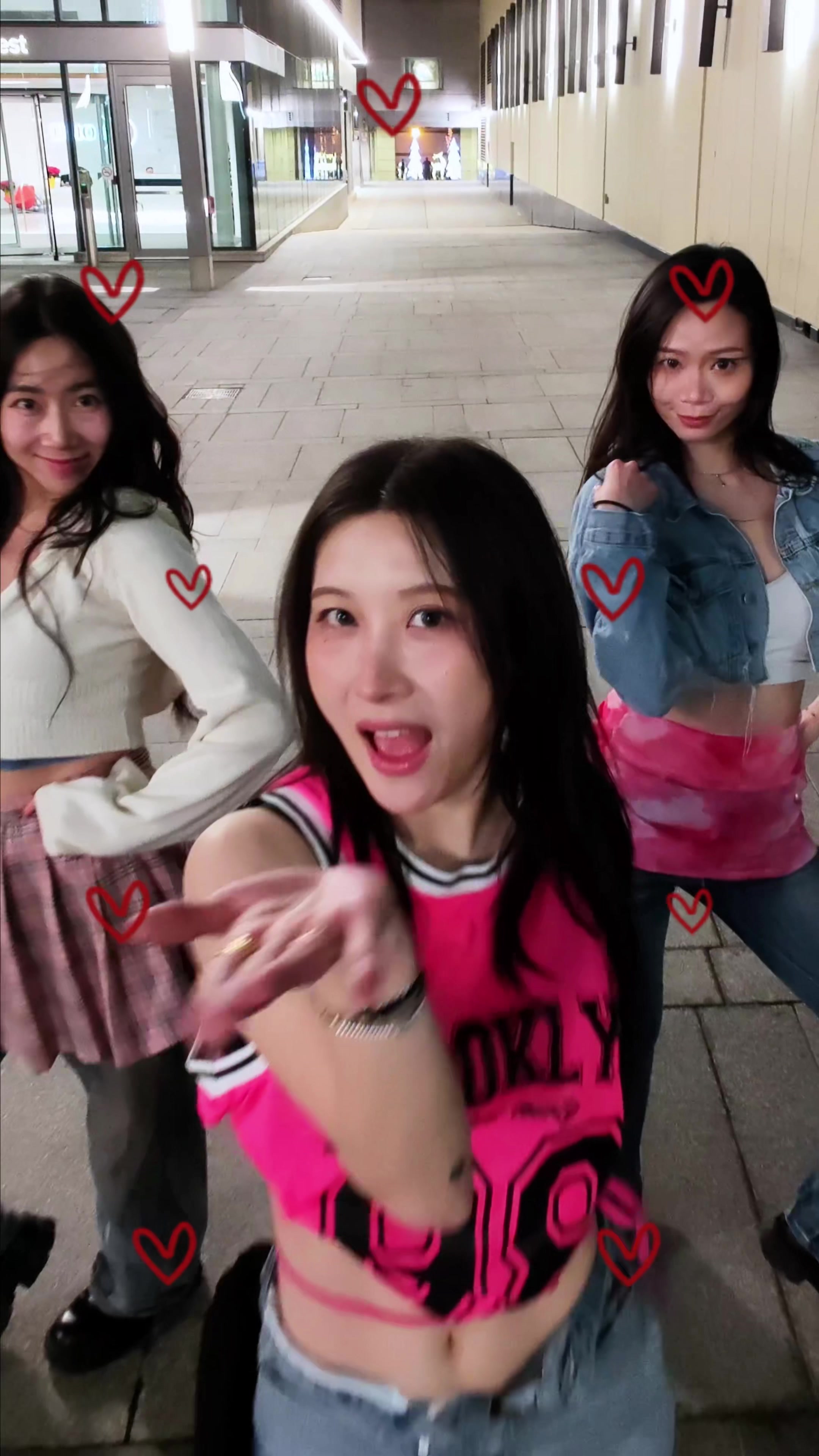 TikTok post by @letsjustseaofficial for HOVERAir. Caption reads: Little Miss filming game just levelled up 💃📹....