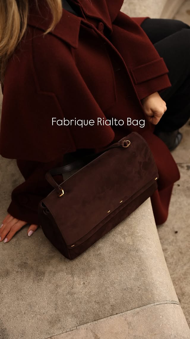 Instagram post by @life.withallie_ for Fabrique. Caption reads: AD l This is the Rialto bag from....