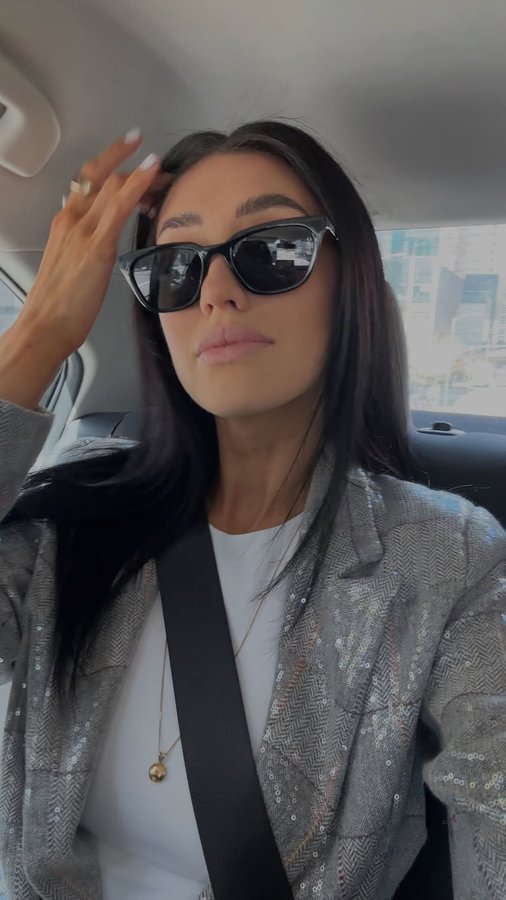 Instagram post by @carrieooos for Otra Eyewear. Caption reads: #ad I 🖤 #otraeyewear Shop my link on LTK....