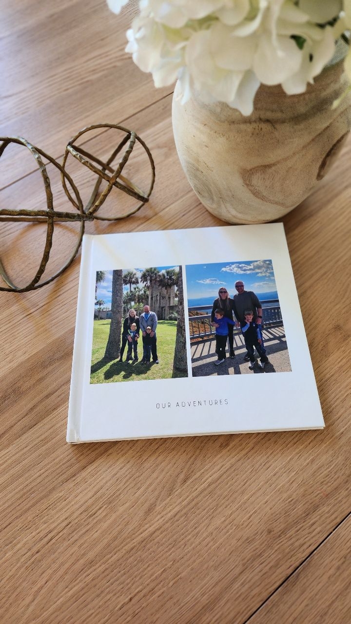 Instagram post by @maryjo.onthego for Mixbook. Caption reads: ✨️Let’s bring back the magic of holding memories....