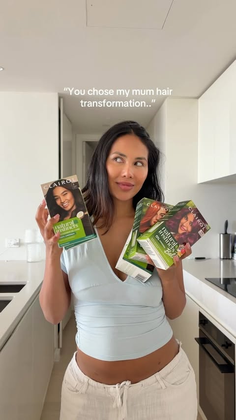 Instagram post by @nicoleshiraz for Clairol. Caption reads: [...] looks and feels refreshed after using....