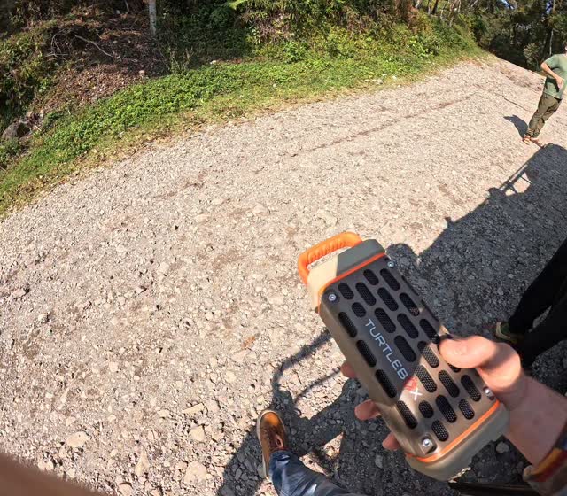 Instagram post by @nicktroutmankayak for Turtlebox. Caption reads: [...] the original crew — stoke powered by....