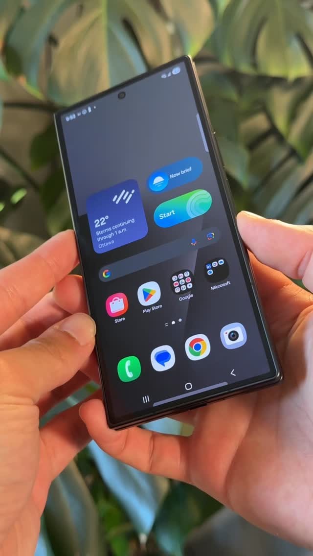 Instagram post by @brett.tech_ for TELUS. Caption reads: Picked up the new @samsung Galaxy Z Fold7 from....