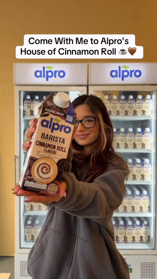 Instagram post by @shivanikhoslaa for Alpro. Caption reads: #AD Don’t get FOAM-O! Make sure you drop into....