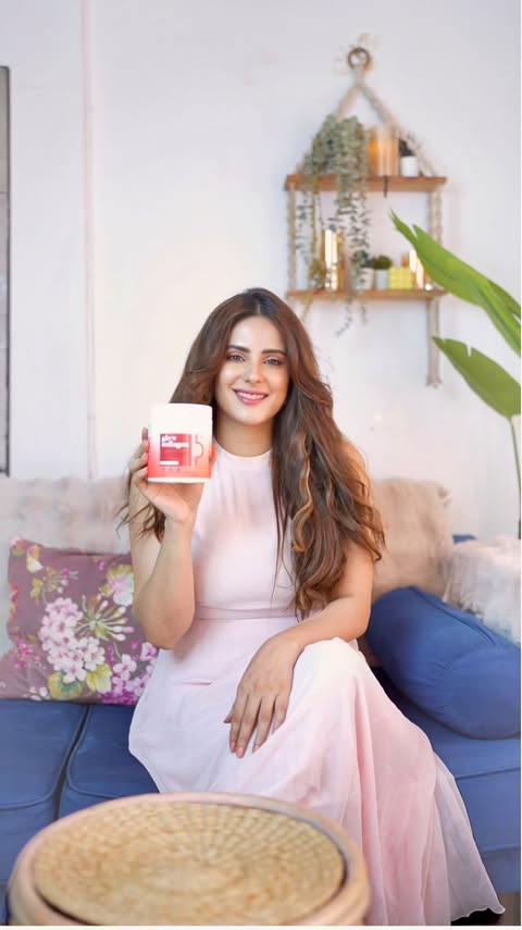 Instagram post by @onimakashyap for Wellbeing Nutrition. Caption reads: Camera ready skin isn’t built on quick fixes; it’s....