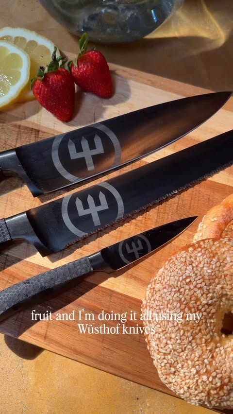 Instagram post by @makai_folsom for WÜSTHOF. Caption reads: [...] precision matters. That’s why I use my....