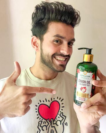 Instagram post by @lalitpatil__ for Himalayan Organics. Caption reads: Thankyou @the_himalayan_organics for sending these....