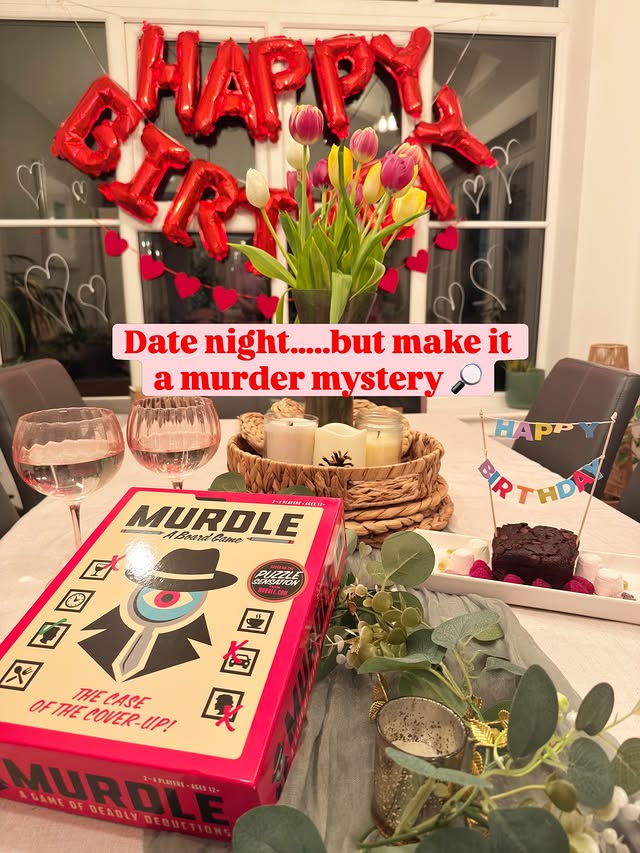 Instagram post by @emmanorwichgirl for Wire PR. Caption reads: AD | Gifted: Date night… but make it a murder....