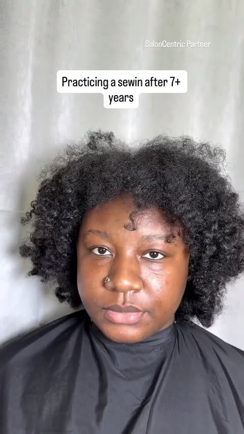 Instagram post by @hairbynay247 for SalonCentric. Caption reads: [...] the same.... put the hair away. 🥹....