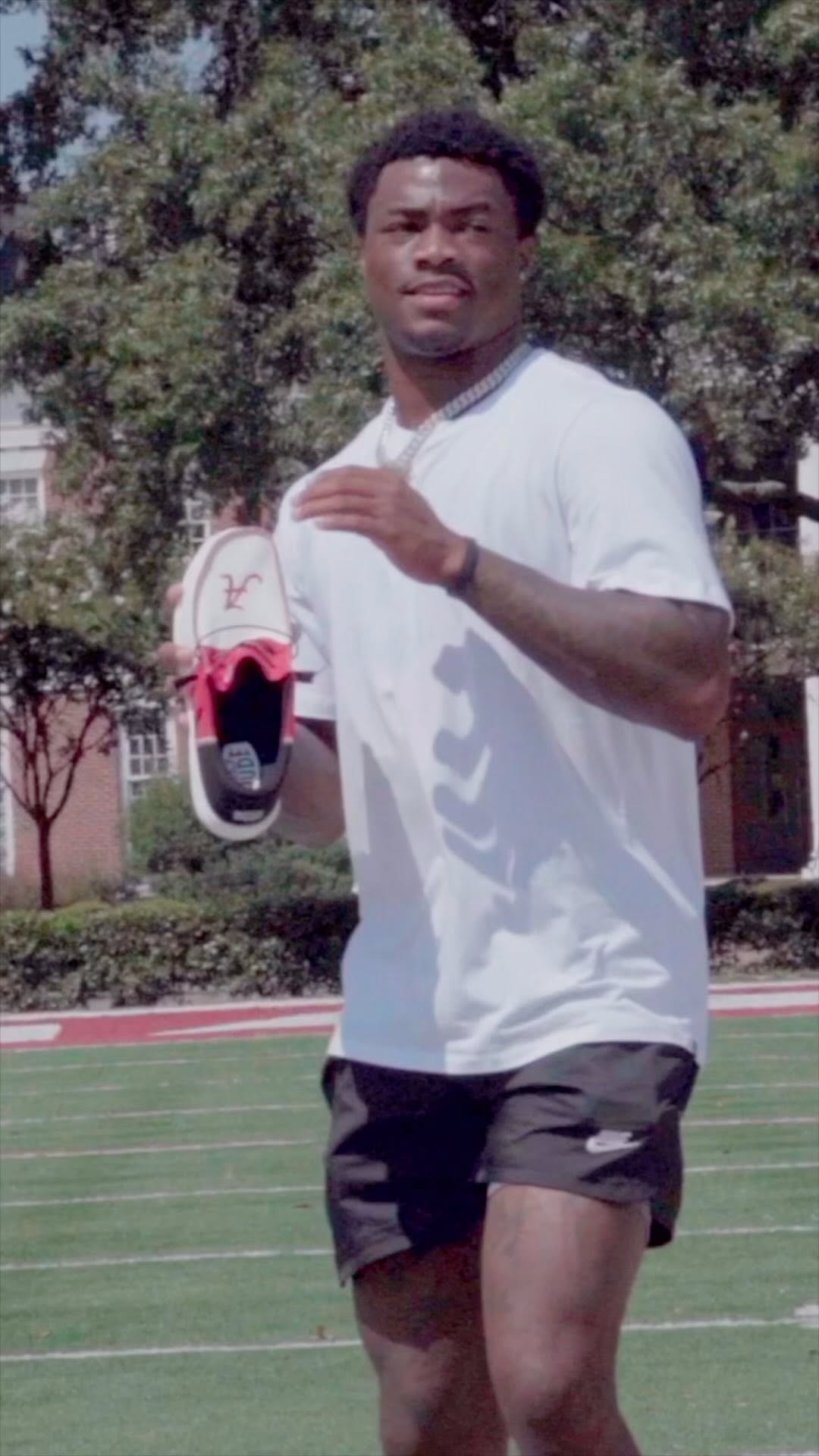 Instagram post by @milticketfour for Champs Sports. Caption reads: Tide fans. Heydude Collegiate pack just dropped.....