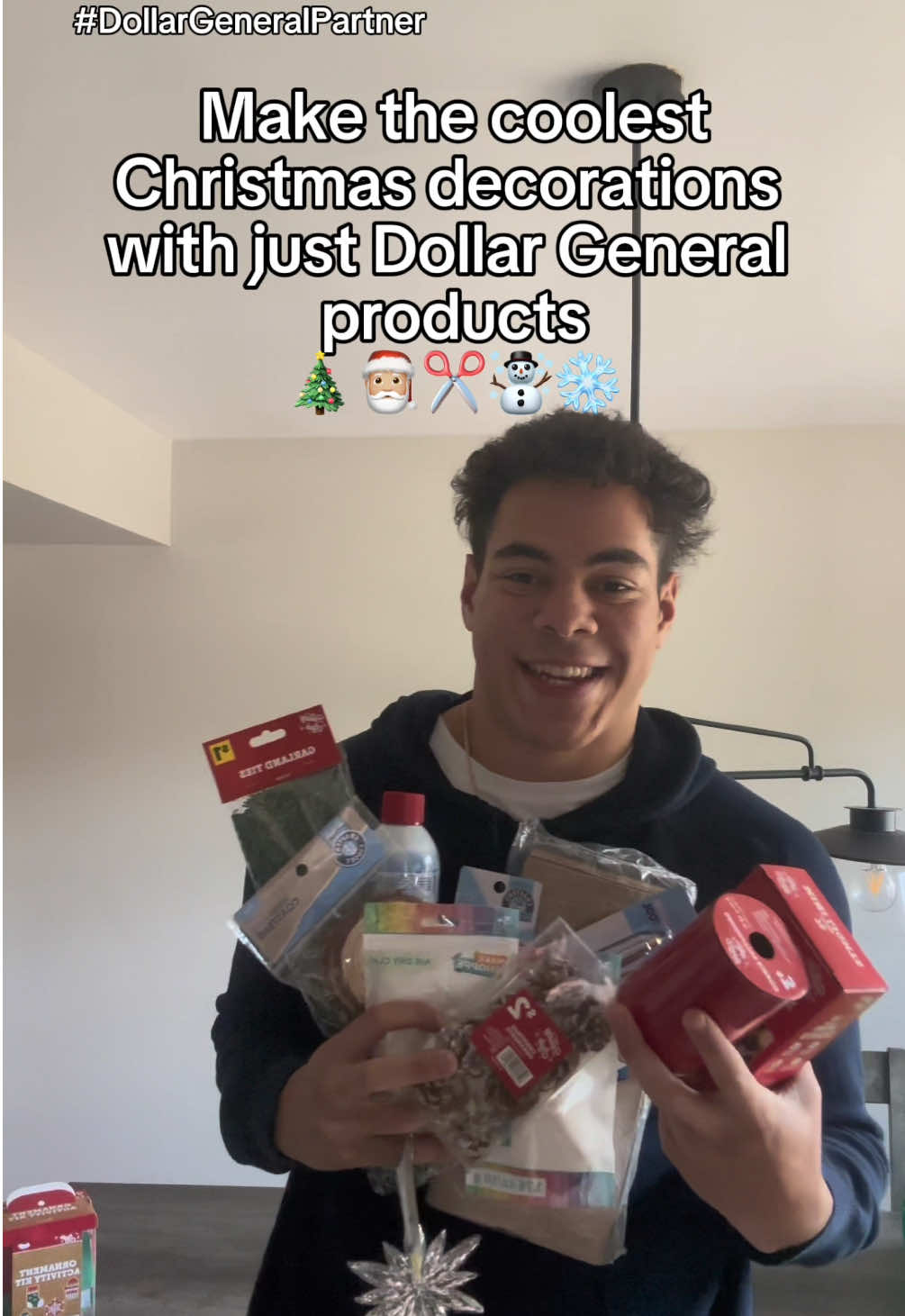 TikTok post by @holidayvibestiktok for Dollar General. Caption reads: #DollarGeneralPartner @Dollar General Who’s ready....