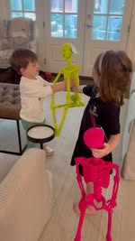 Instagram post by @spilledmilkmamma for Party City. Caption reads: Let the pranking begin! I think my husband has....