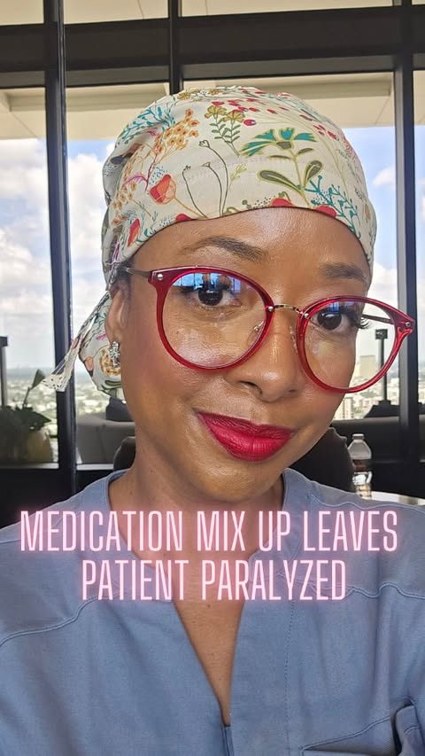 Instagram post by @heynursemichelle for Fabletics Scrubs. Caption reads: [...] #nurse #news #healthcare ##icunurse....