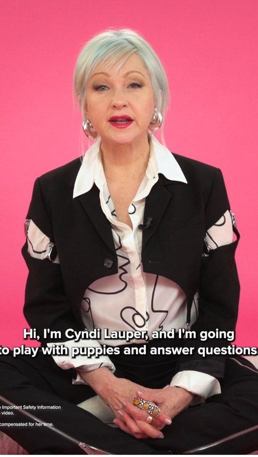 Instagram post by @cyndilauper for BuzzFeed. Caption reads: [...] I had the BEST time teaming up with....