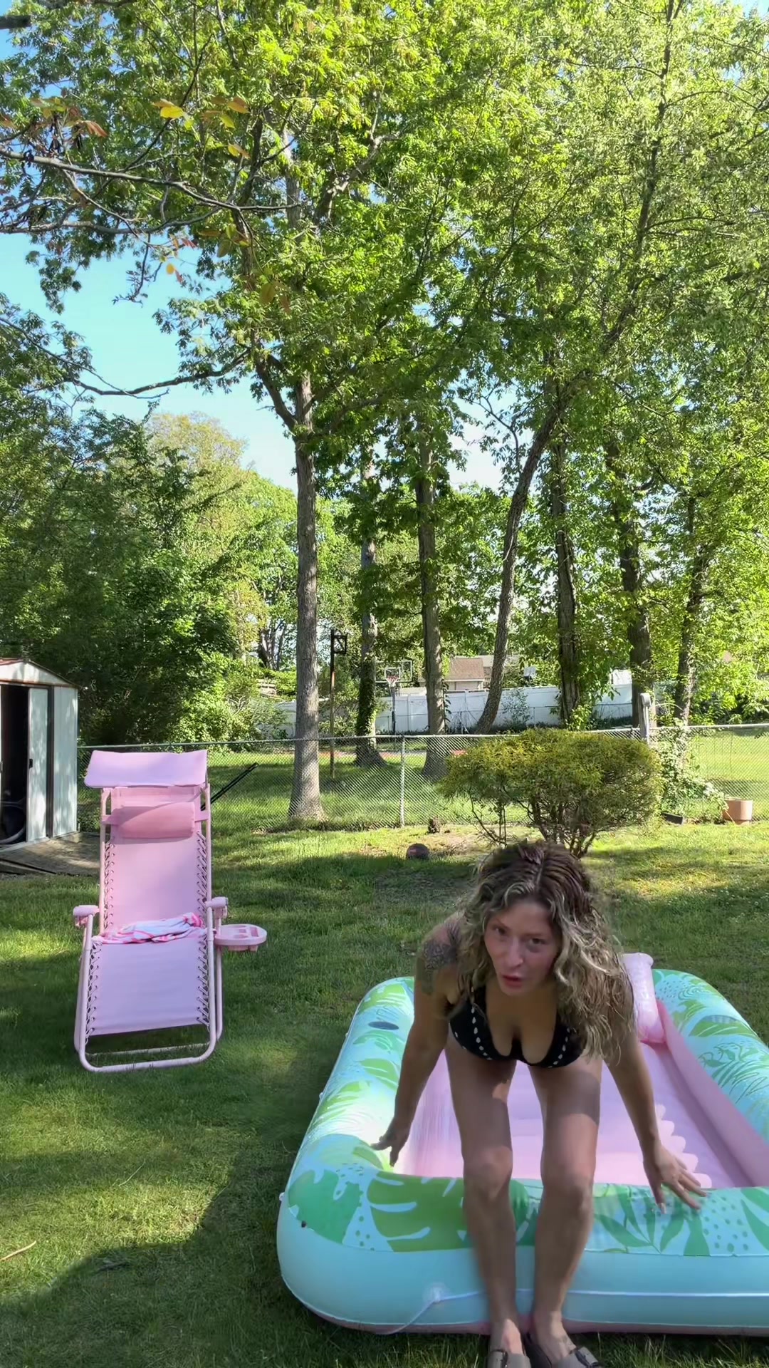 TikTok post by @laurennicole0121 for SLOOSH. Caption reads: [...] became your summer tanning spot....