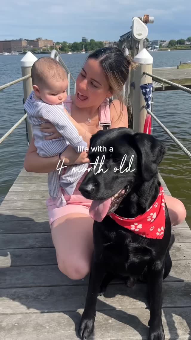 Instagram post by @jgendron5 for Gerber Childrenswear. Caption reads: What can we expect in month 4?? We are loving....