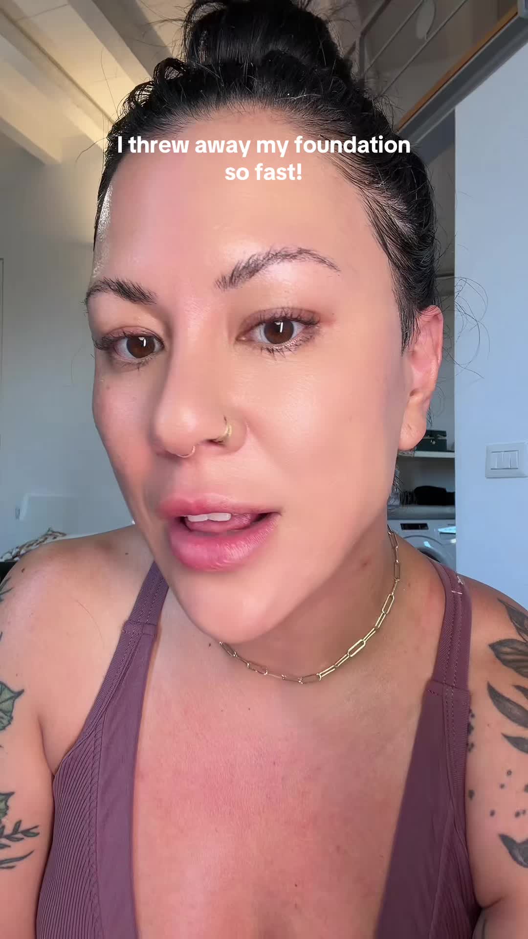 TikTok post by @theanitamiron for Cell Fusion X. Caption reads: Your skin but better! This Korean blemish balm....