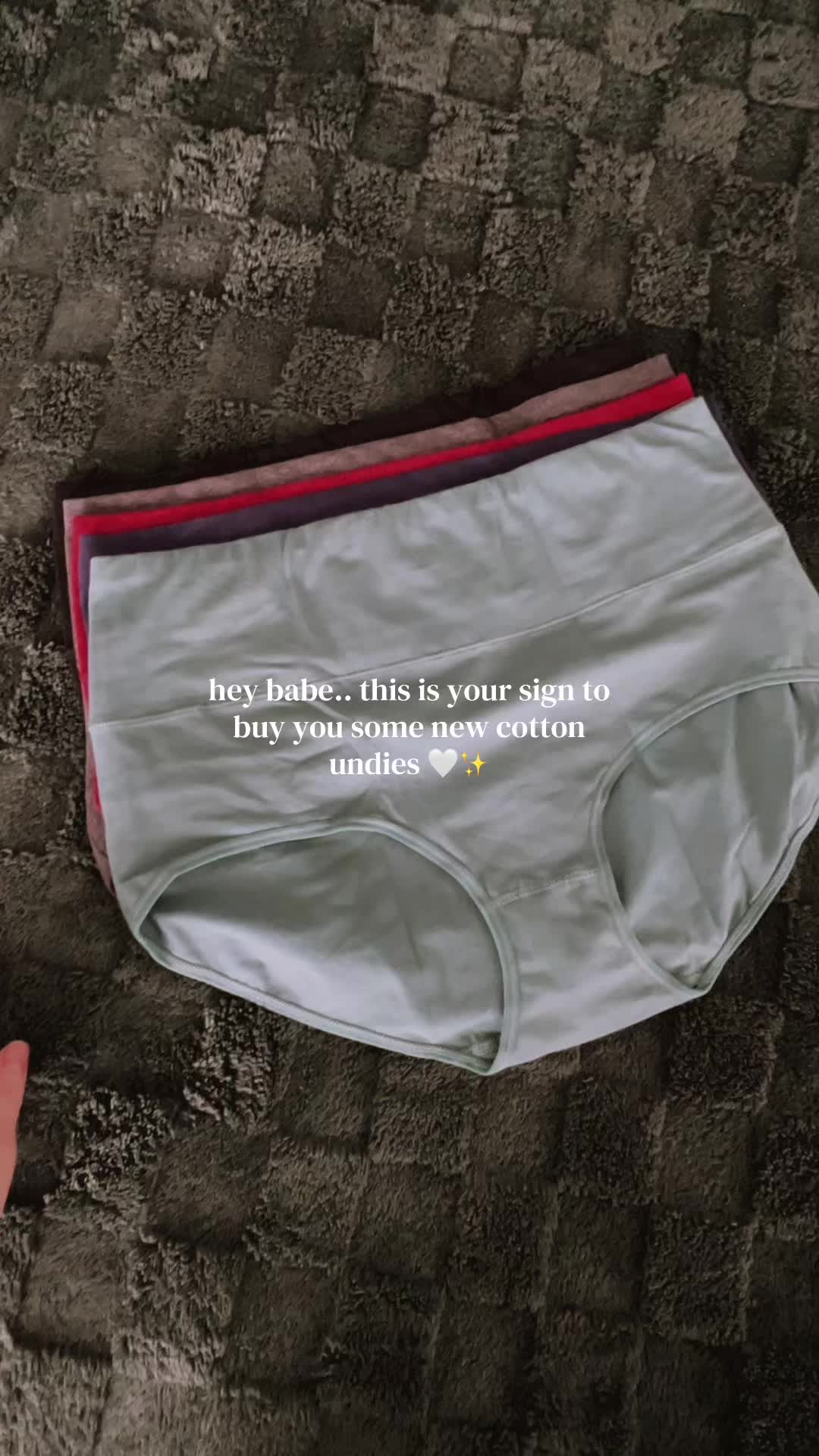 TikTok post by @mandamarie.fit for LEVAO Store. Caption reads: The most COMFORTABLE undies I’ve ever owned 🤩....