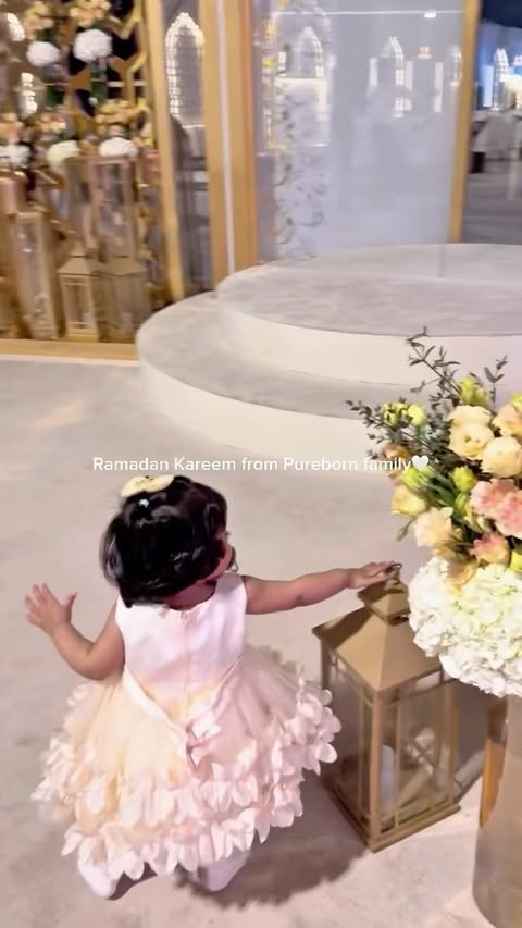 Instagram post by @dr.riyaw for Pureborn. Caption reads: [...] up 🌙 #RamadanAtHome #RamadanMom #PureBorn....