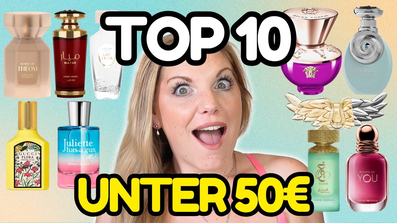 YouTube post by @ClaudisWelt for Fashion Force Finds. Caption reads: Top 10 Summer Fragrances UNDER $50 ☀️ Extremely....