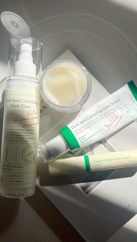 Instagram post by @aniichakhunashvili for Axis-y. Caption reads: My go-to @axisy_official glow routine ✨
If you’re....