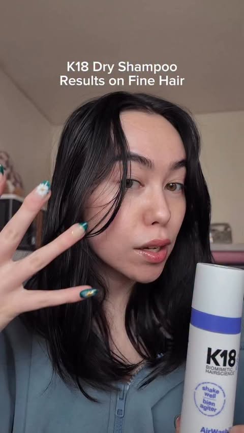 Instagram post by @jazlmao for K18 Hair. Caption reads: The best thing I’ve purchased from TikTok shop by....