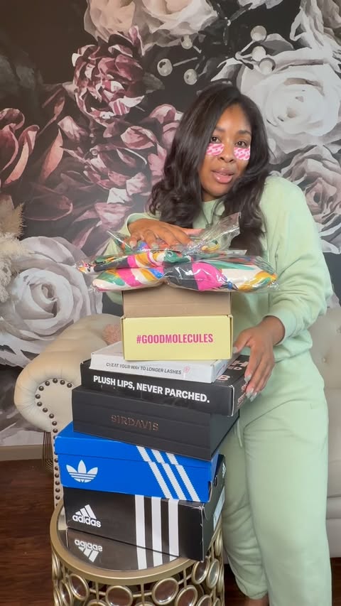 Instagram post by @breenaewashington for CÉCRED. Caption reads: Let's do a PR/UNBOXING HAUL! Stay till the end for....
