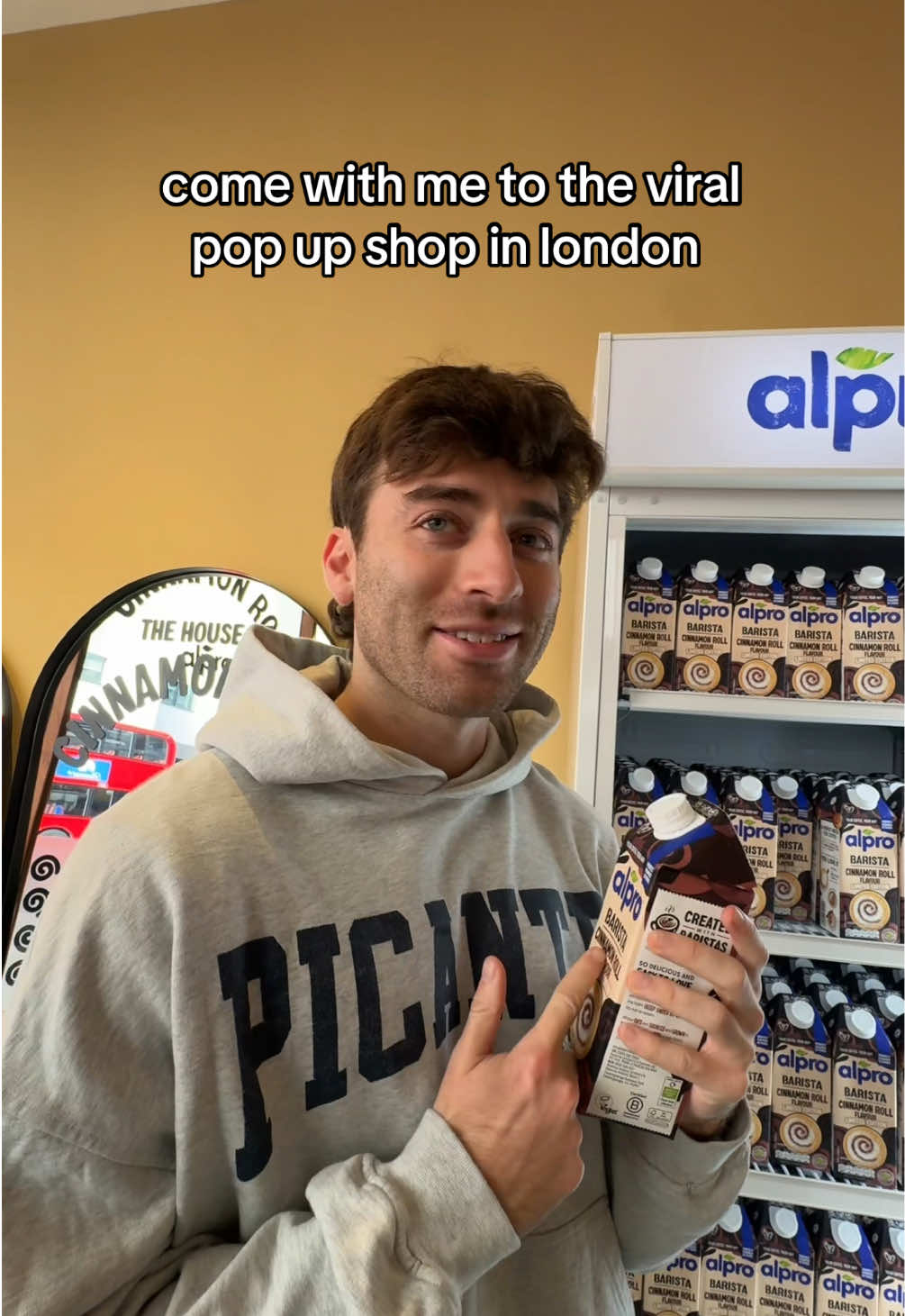 TikTok post by @touchdalight for Alpro. Caption reads: [...] so happy i found this place thank you @Alpro....