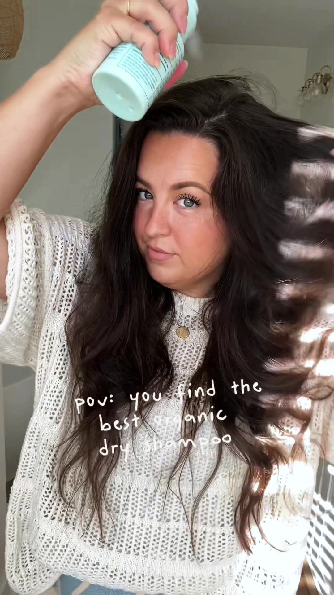 TikTok post by @amandawburton for Hair Dance. Caption reads: [...] #organicbeautyproducts @Hair Dance.
