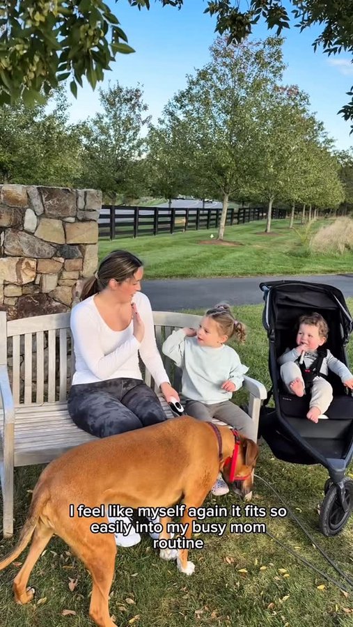 Instagram post by @melissathompsonhome for Inno Supps. Caption reads: ☕️ Mom life is busy, but small habits make the....