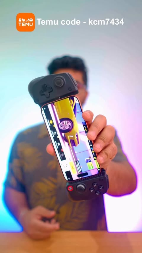 Instagram post by @nastechy for Temu. Caption reads: [...] gaming with this gaming controller 🎮
👉....