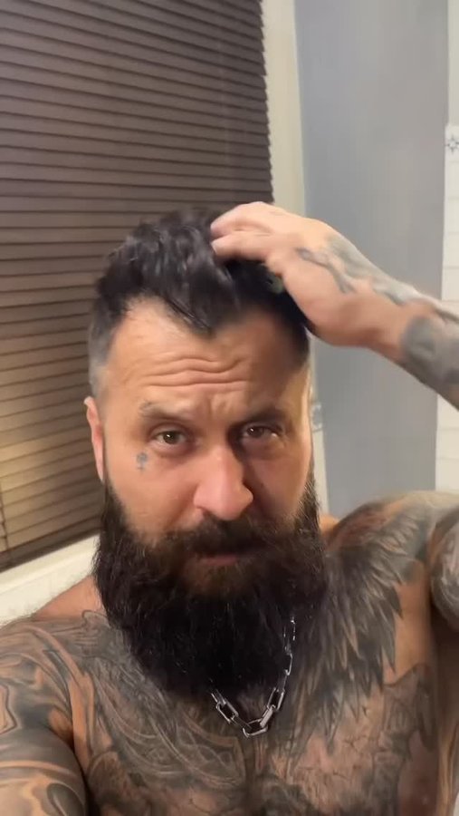 Instagram post by @pavel_ladziak for The Beard Struggle. Caption reads: Someone told Pavel he was starting to look a....