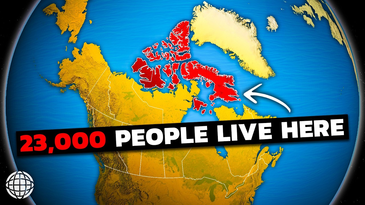 YouTube post by @GeographyByGeoff for Storyblocks. Caption reads: Why Canada's Arctic Islands Are Shockingly NOT....