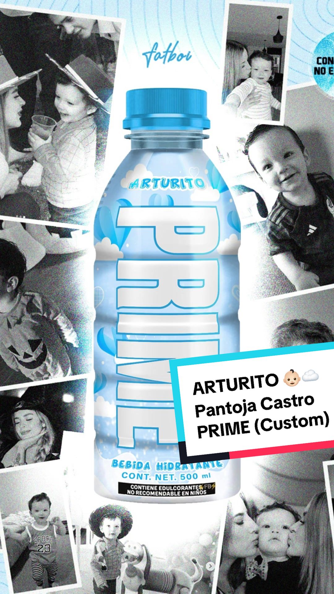 TikTok post by @dimefat for DrinkPrime. Caption reads: Replying to @NARUTO por que muchos de ustedes me....