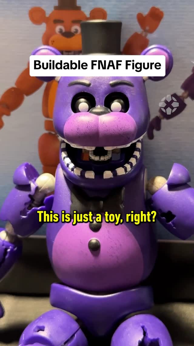 Instagram post by @igndotcom for Jazwares. Caption reads: This Five Nights at Freddy’s figure set lets you....