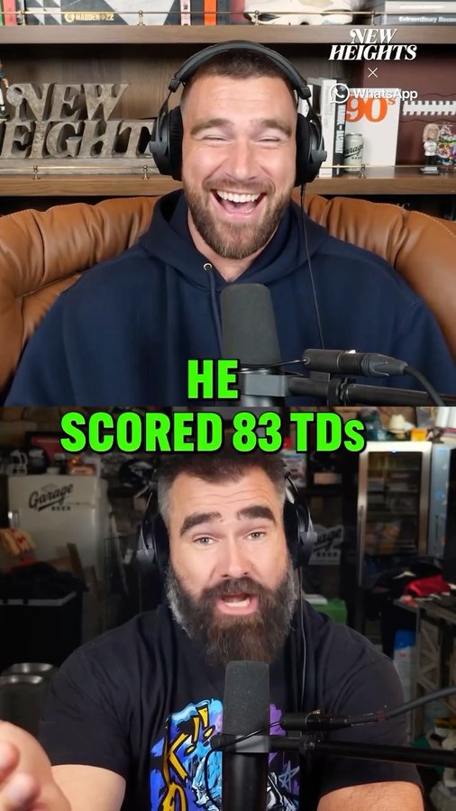 Instagram post by @newheightshow for Wondery. Caption reads: Whenever you share a record with Priest Holmes....