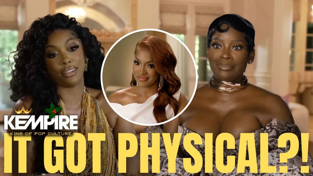 YouTube post by @Kempire for Buttah Skin. Caption reads: Things Got REAL: Porsha & Shamea Almost Fought on....