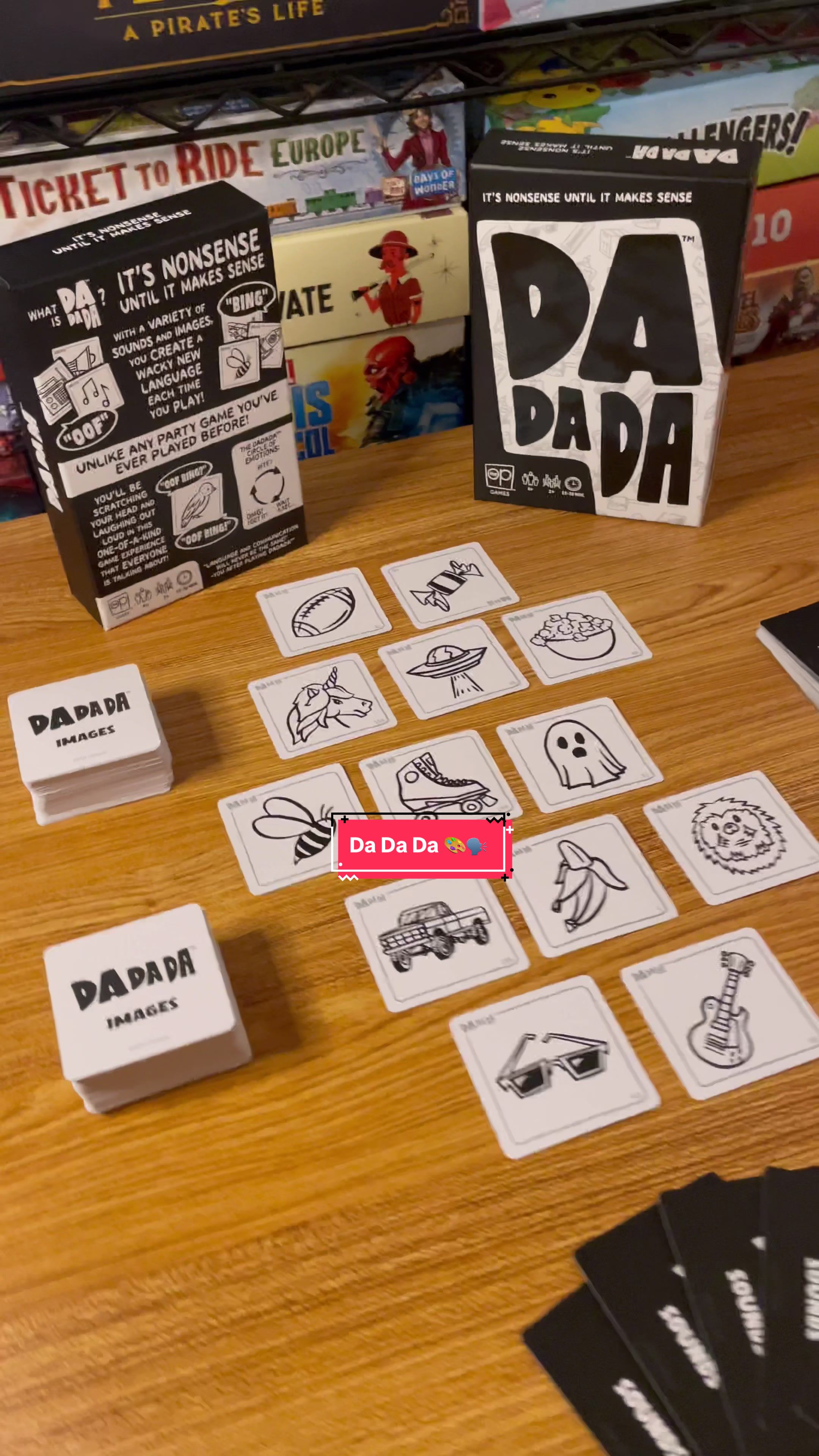 TikTok post by @tiktokboardgames for The Op Games. Caption reads: [...] will be in bio and was created by @The Op....