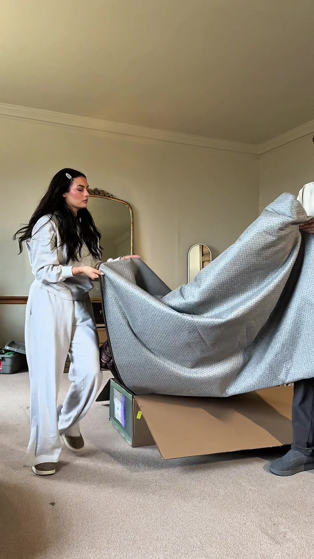 TikTok post by @mary_skinner for Ruggable. Caption reads: we love a brand that takes feedback 👏🏼@Ruggable....