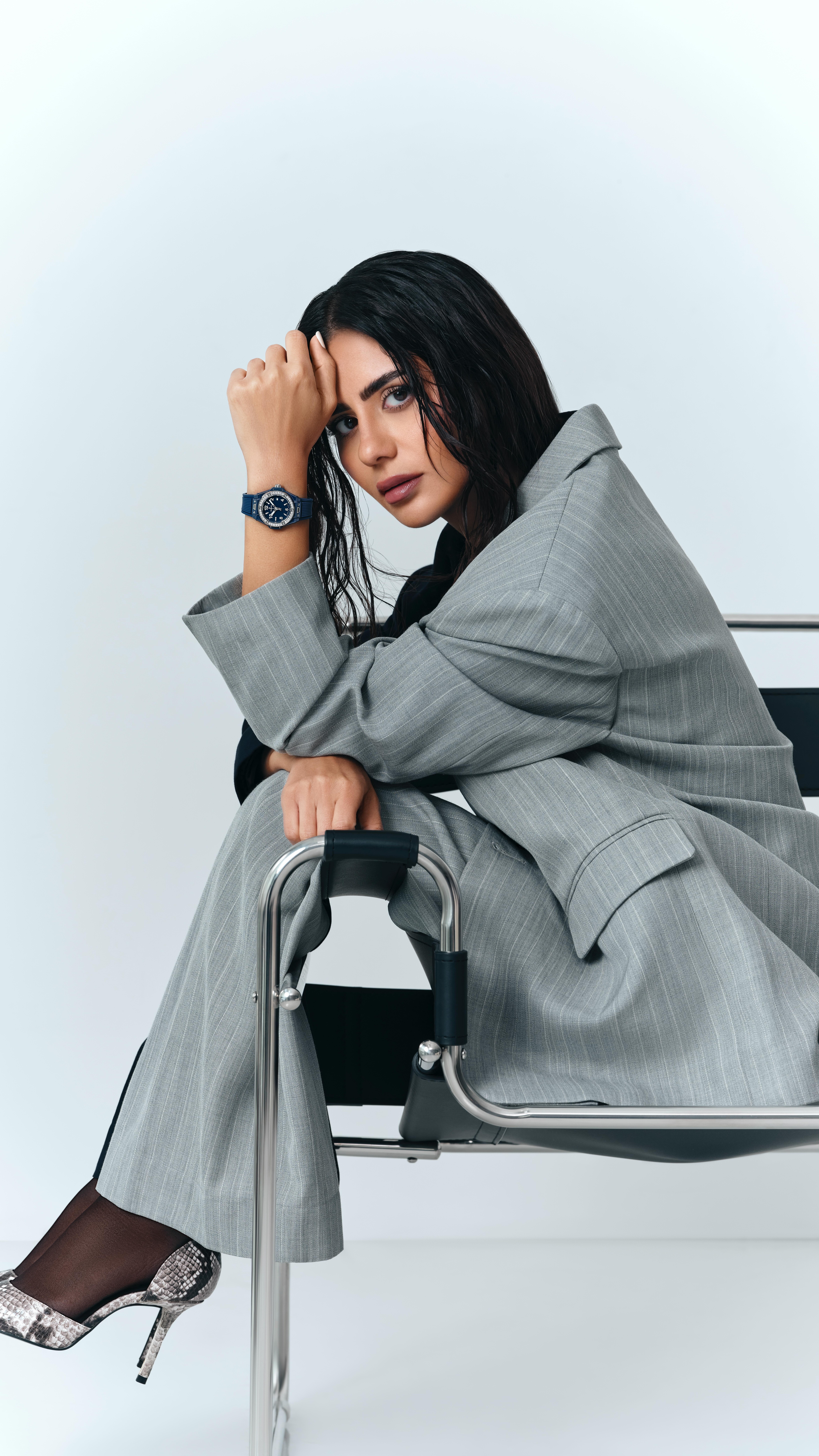 Instagram post by @deemaalasadi for Hublot. Caption reads: Me for @hublotmea @hublot 
Wearing the Big Bang....