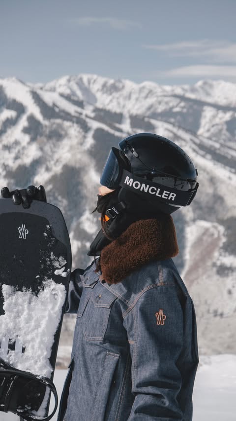 Instagram post by @tsangtastic for Moncler. Caption reads: living for days like this with @moncler ending....