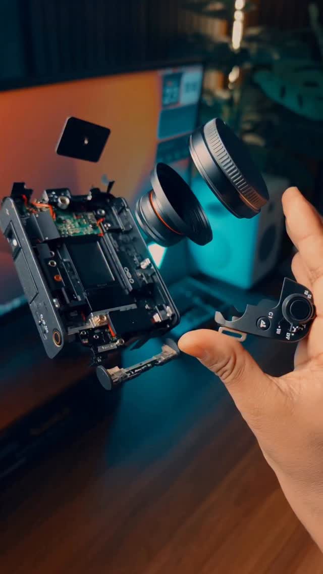Instagram post by @ashwiin.kc for SmallRig. Caption reads: Sony ZV-E1 + SmallRig Cage. This setup adds the....