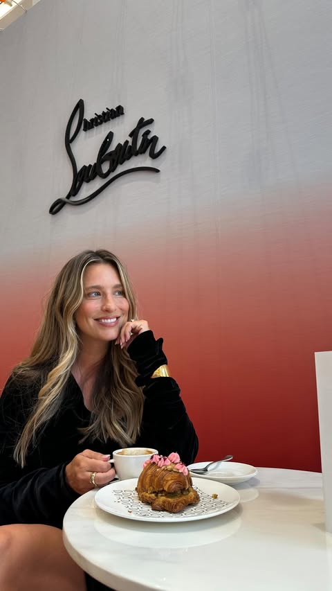 Instagram post by @reneebargh for David Jones. Caption reads: [...] this holiday season - only at....