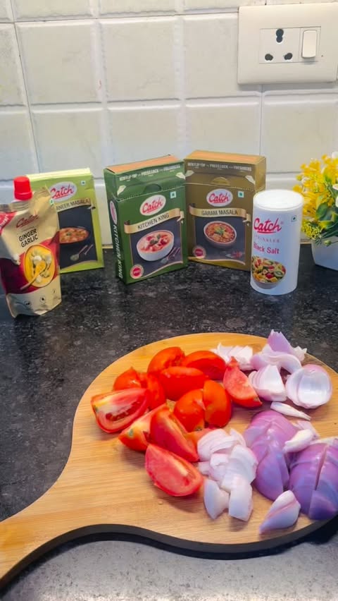 Instagram post by @nutan_parmar for Catch Foods. Caption reads: A little masala can make all the difference! ✨🌶️....