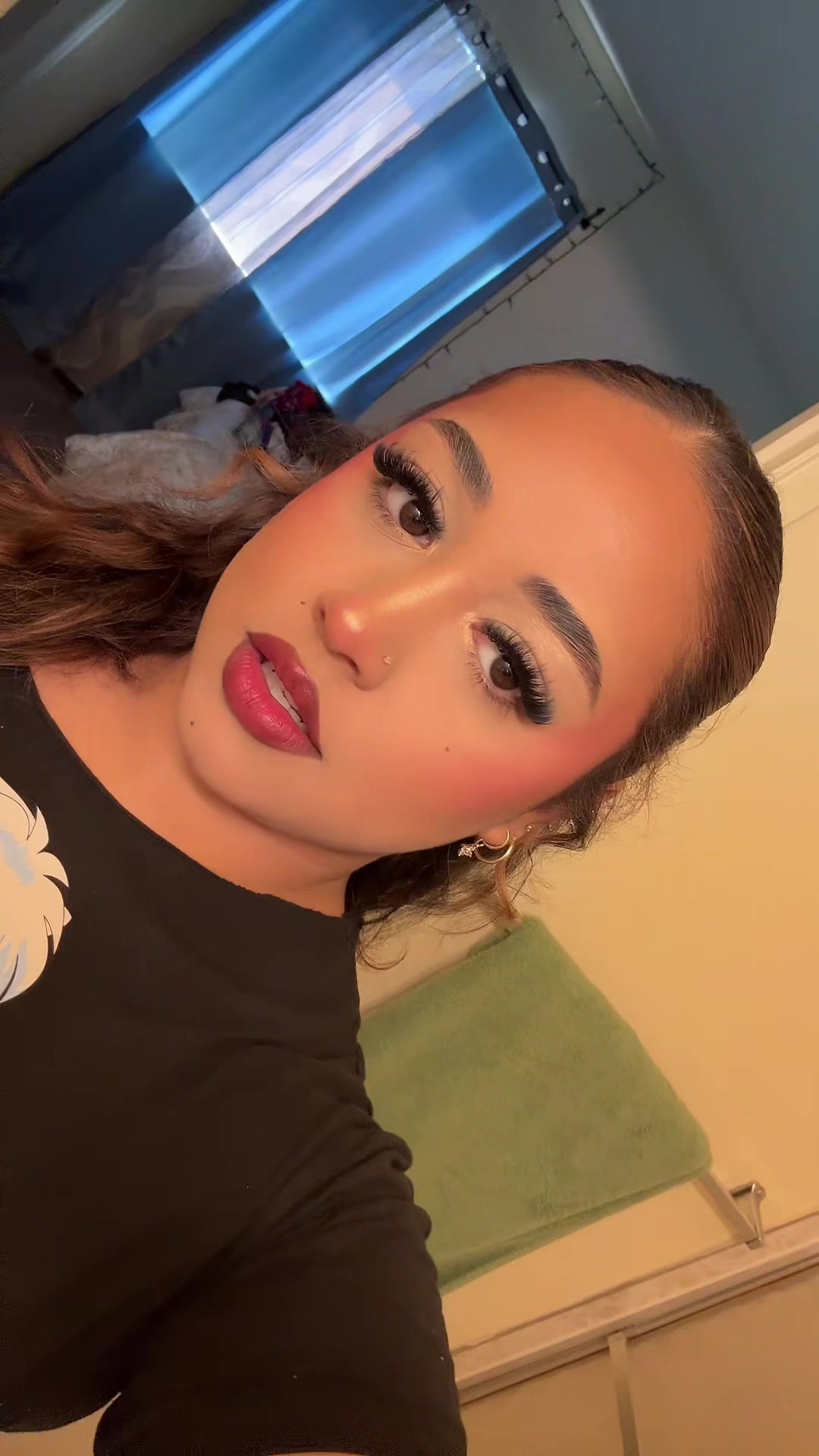 TikTok post by @chaaddsss for HECI Beauty Makeup. Caption reads: [...] doesn’t get flaky last all day @HECI Beauty....