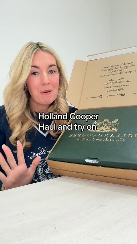 Instagram post by @itsmolliesworld for Holland Cooper. Caption reads: [...] think of my new clothes outfits from....