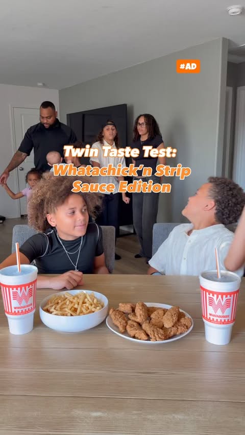 Instagram post by @lifewiththeswinneys for Whataburger. Caption reads: The twins told us their FAVORITE @whataburger....