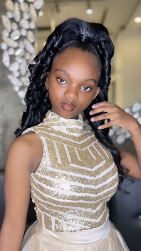 Instagram post by @naturallygifted_naisha for Design Essentials. Caption reads: Baby girl you are truly the Essence of beauty! So....