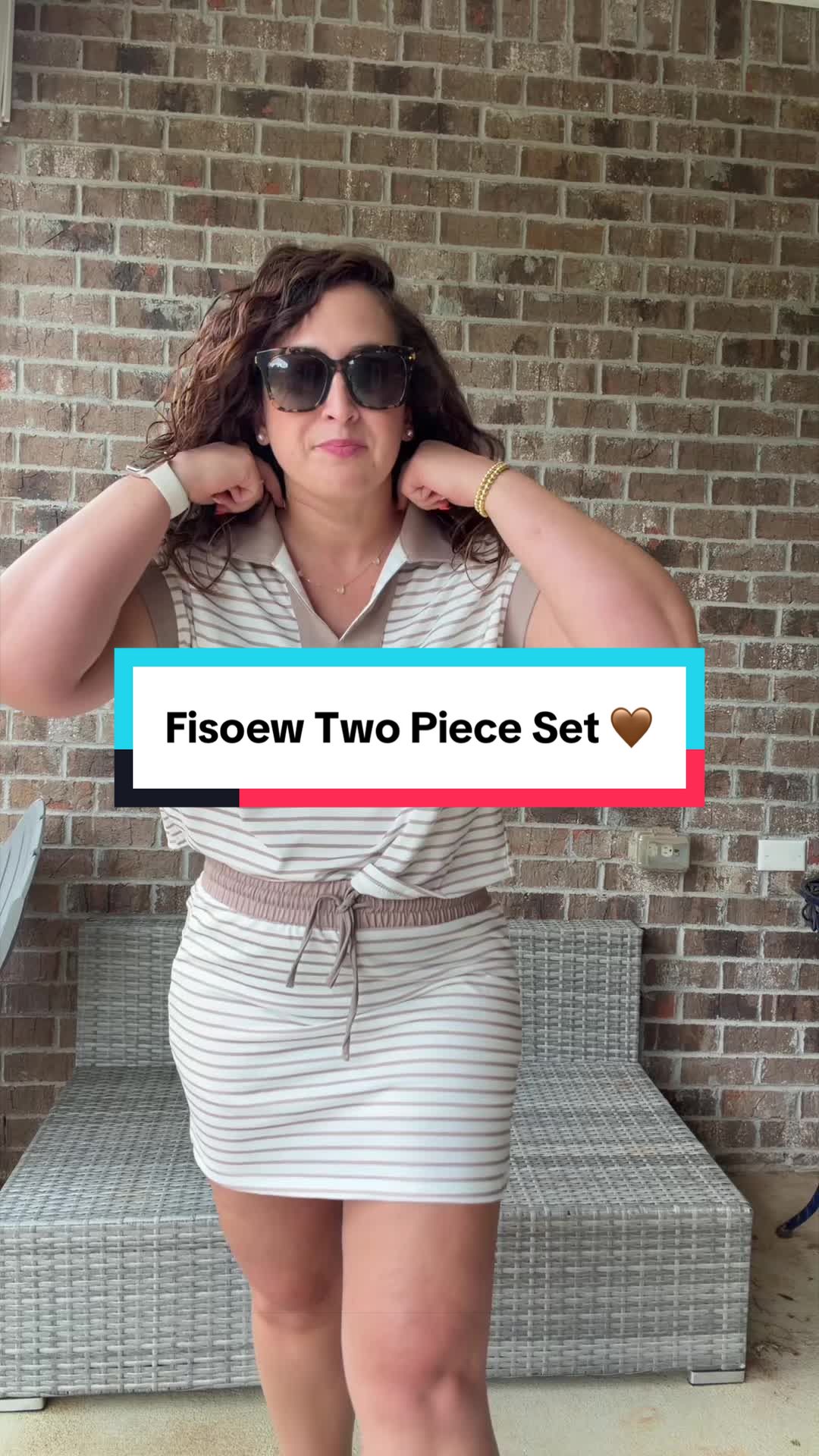 TikTok post by @jz4916 for Fisoew Fashion. Caption reads: [...] set and this one is sooo nice! 🤎 @Fisoew....