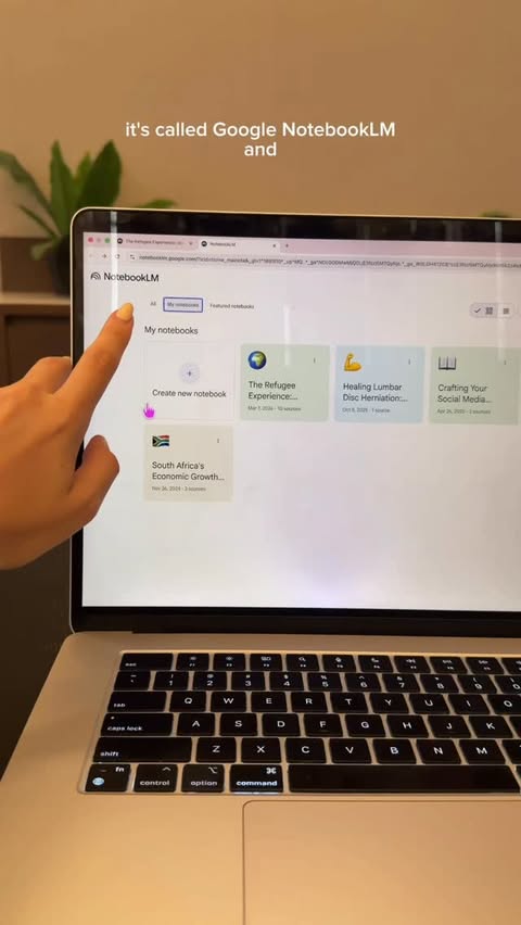 Instagram post by @itsangelicageorges for Google. Caption reads: #sponsored This is NEXT LEVEL! @google NotebookLM....